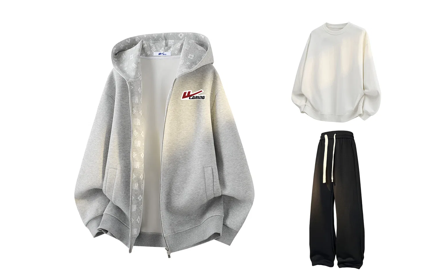 Детский комплект худи и штанов с капюшоном, Sweatshirt Sets Unisex Hooded Moderate, WARRIOR