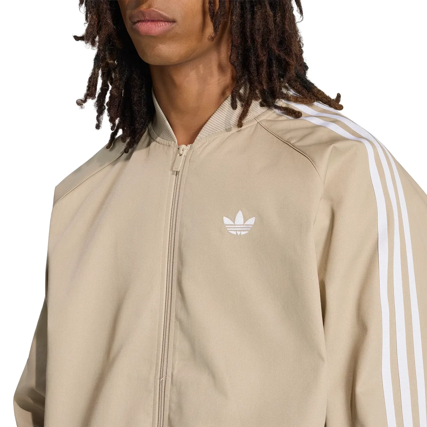 Мужская куртка Adicolor Classics Twill Track Jacket Asia Sizing 'Khaki Three' adidas, Khaki Three — фото 2