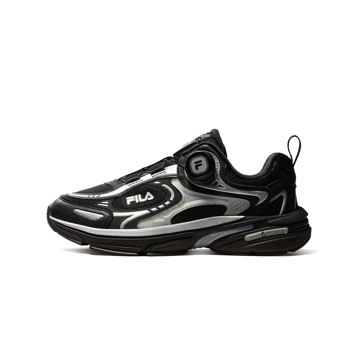 Детские кроссовки для мальчиков с ретро-дизайном FILA KIDS, Black/Space Silver