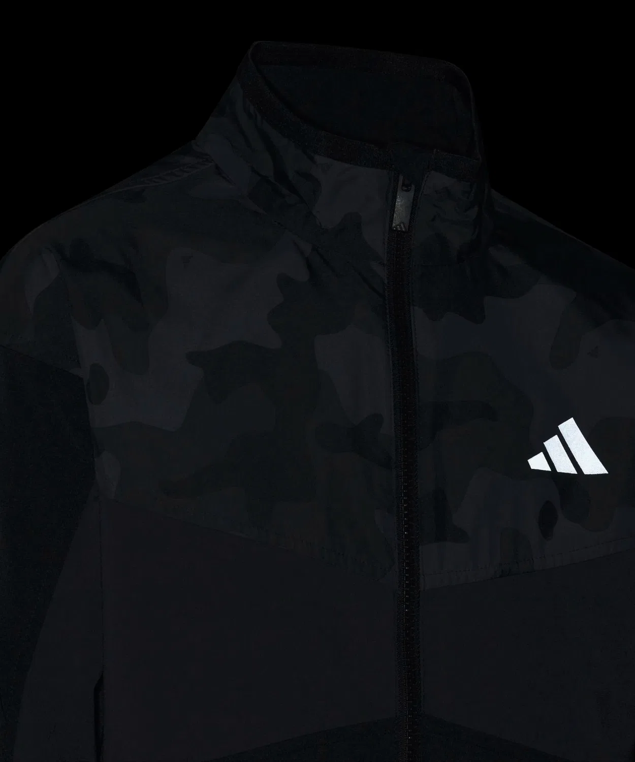 Детский лонгслив с камуфляжным принтом, Regular Fit, модель Camo Pack Adidas, Black — фото 3