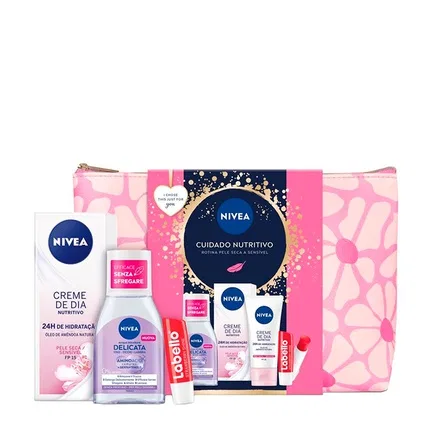 Набор для тела Essentials Dry And Sensitive Skin Nivea, Black Burgundy Floral