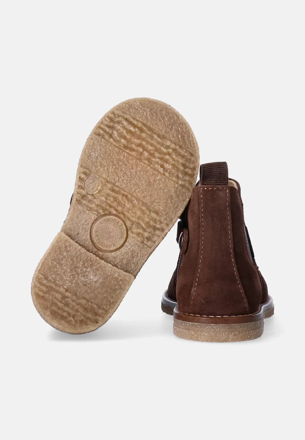 Stivaletti da bambino con elastico scozzese - детская обувь Walkey, Marrone — фото 4