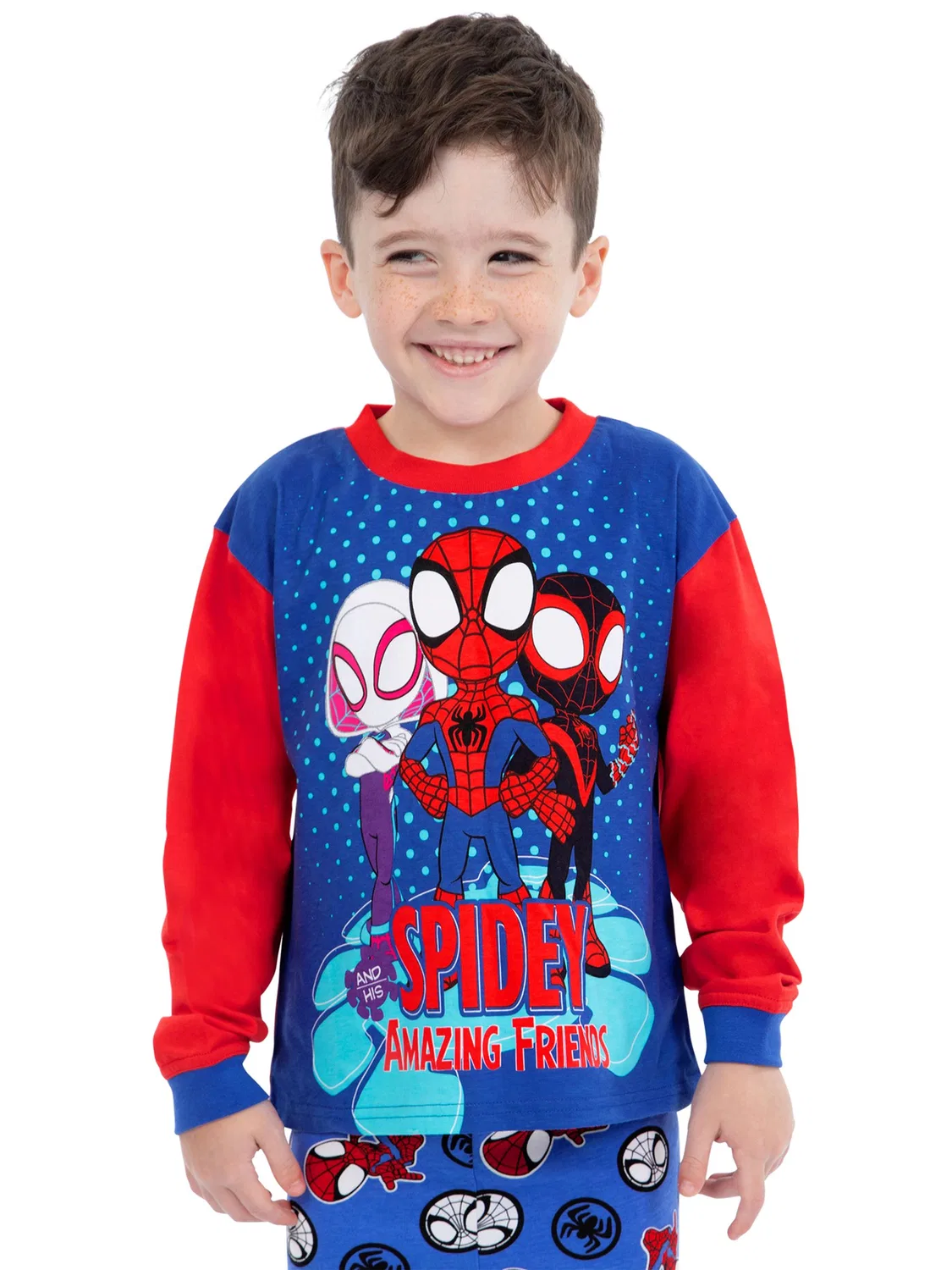 Пижама Spidey and his Amazing Friends Character, синяя — фото 3
