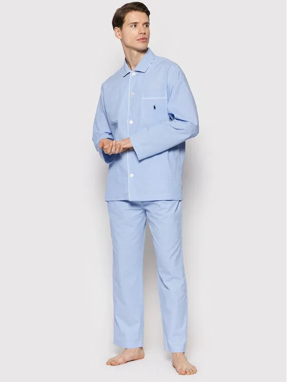 Пижама regular fit Polo Ralph Lauren, светло-голубой