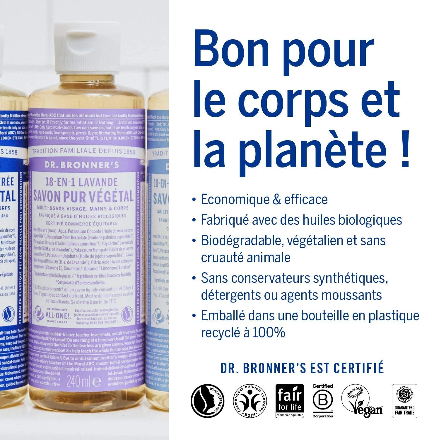 Жидкое мыло Lavender Dr. Bronner's, 945 мл