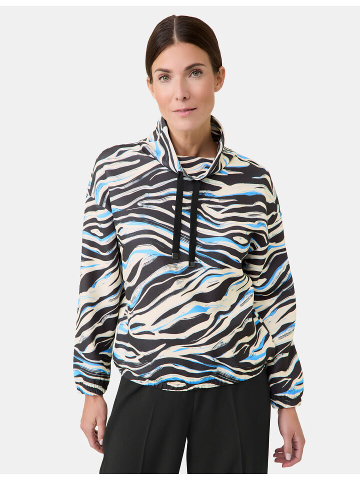 

Футболка Gerry Weber 1/1 Arm, цвет black/blue/cream print