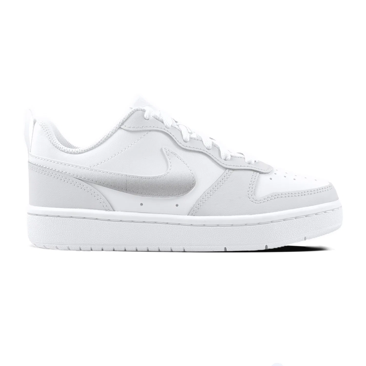 Детские кроссовки для скейтбординга с принтом котенка Nike Court Borough 2, Light Gray — фото 4