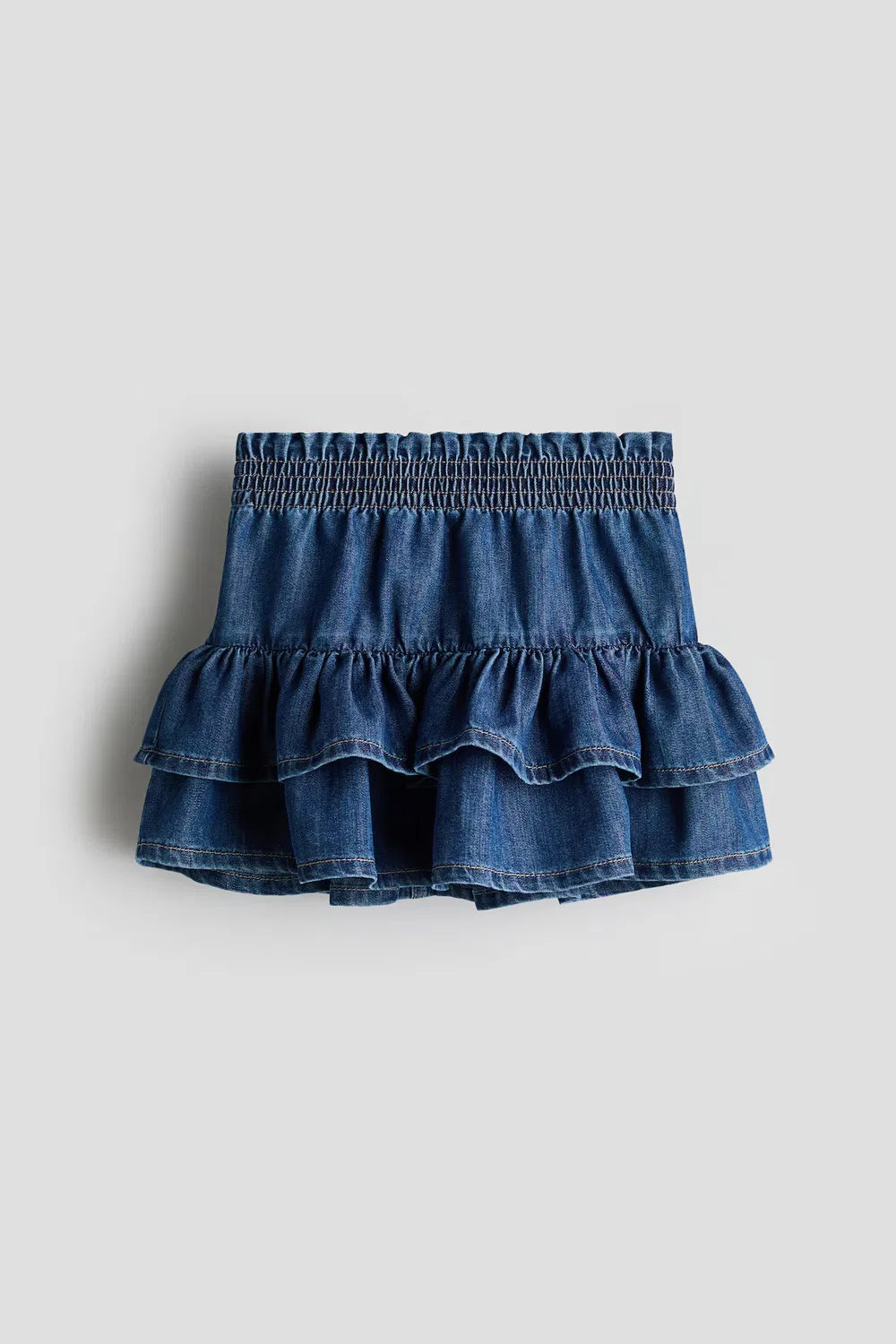 Многоярусная джинсовая юбка H&M, Denimblau