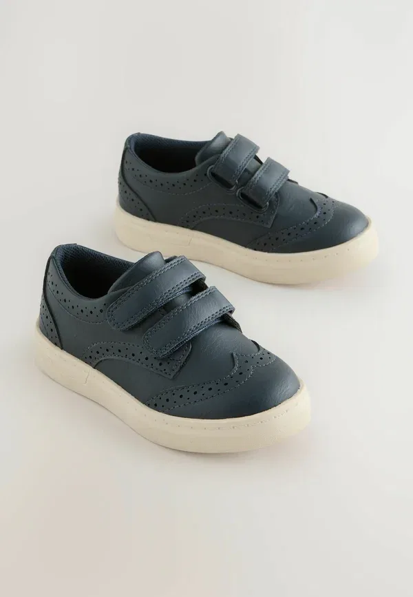 Туфли дышащие Standard fit - touch fastening brogues Next Navy blue, темно-синий — фото 2