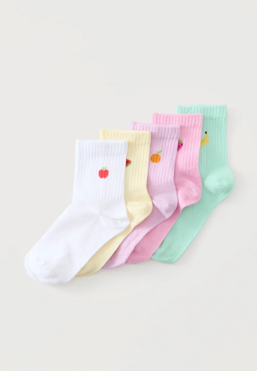 5 пар носков Friboo, White/Yellow/Pink