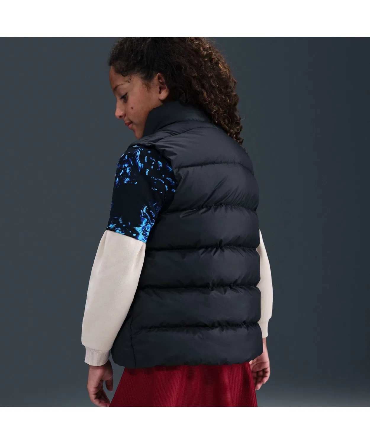 Детский пуховый жилет без капюшона с утеплителем NIKE YTH NSW TF ADP Puffer Vest, Pink — фото 2