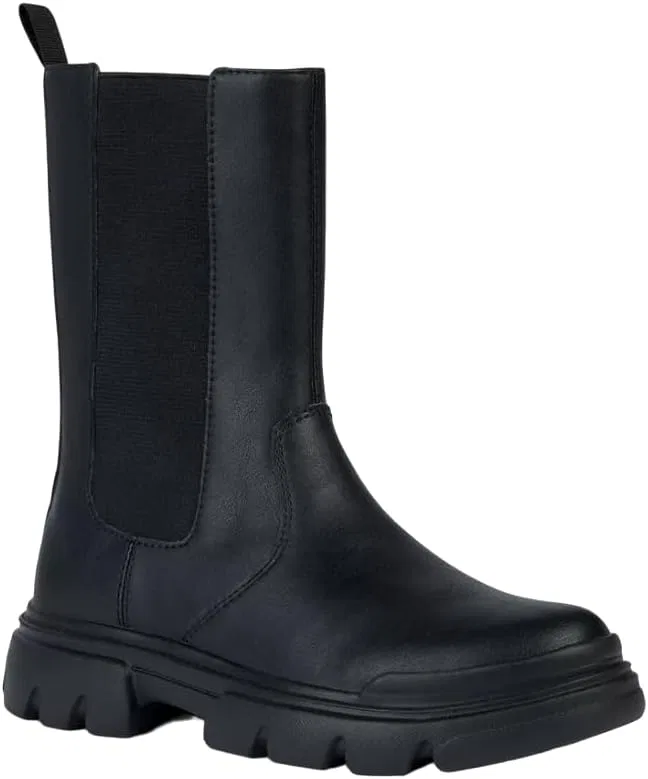 Детские ботинки для девочек на щиколотке Junette Girl Geox, Black — фото 2