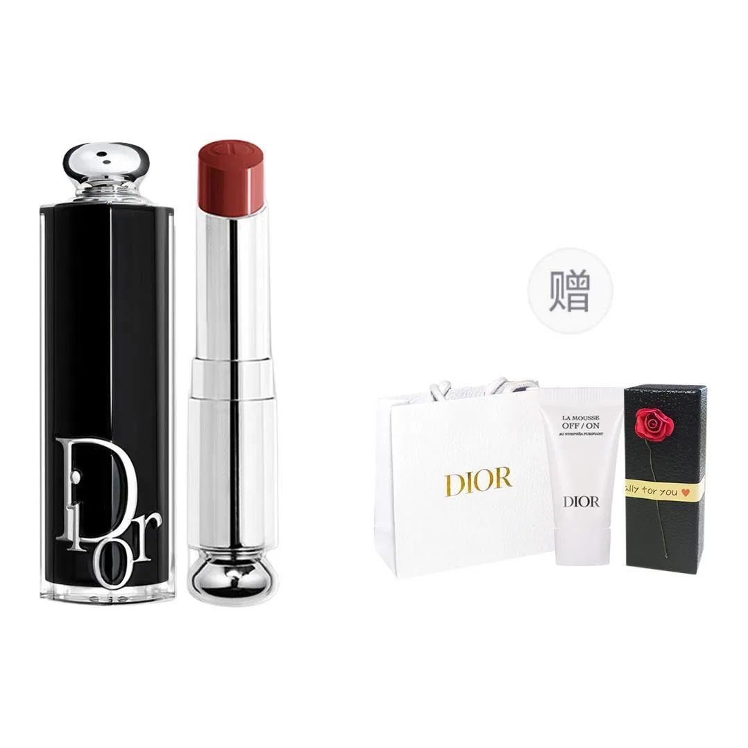 Женская помада с матовым финишем, модель Smoke Pink Cameo Brown, DIOR, 3.2 г, с очищающим гелем Water Lily Cleanser 5 мл, цвет Smoke Pink Cameo Brown — фото 4