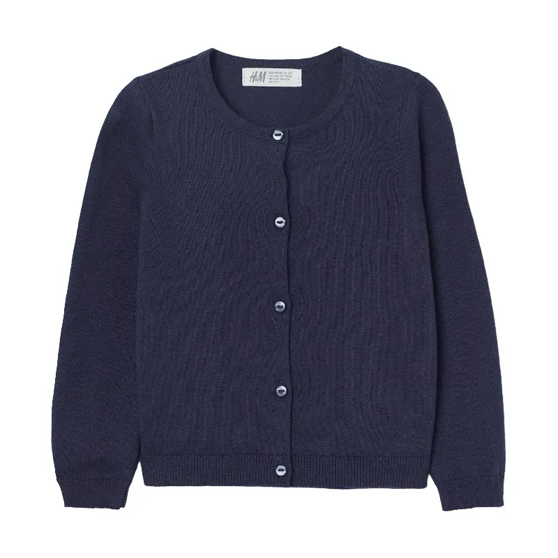 

Кардиган H&M Cotton Fine Knit, темно-синий