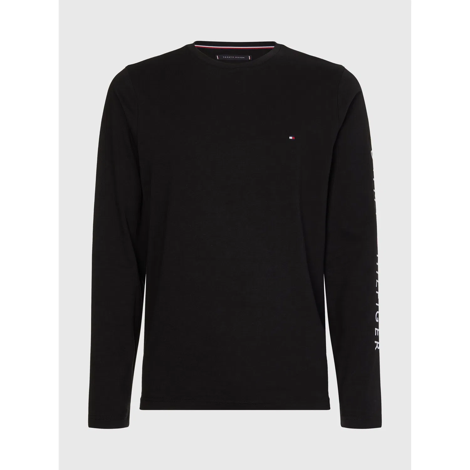 Женская длинная футболка с логотипом Tommy Hilfiger, Black — фото 4