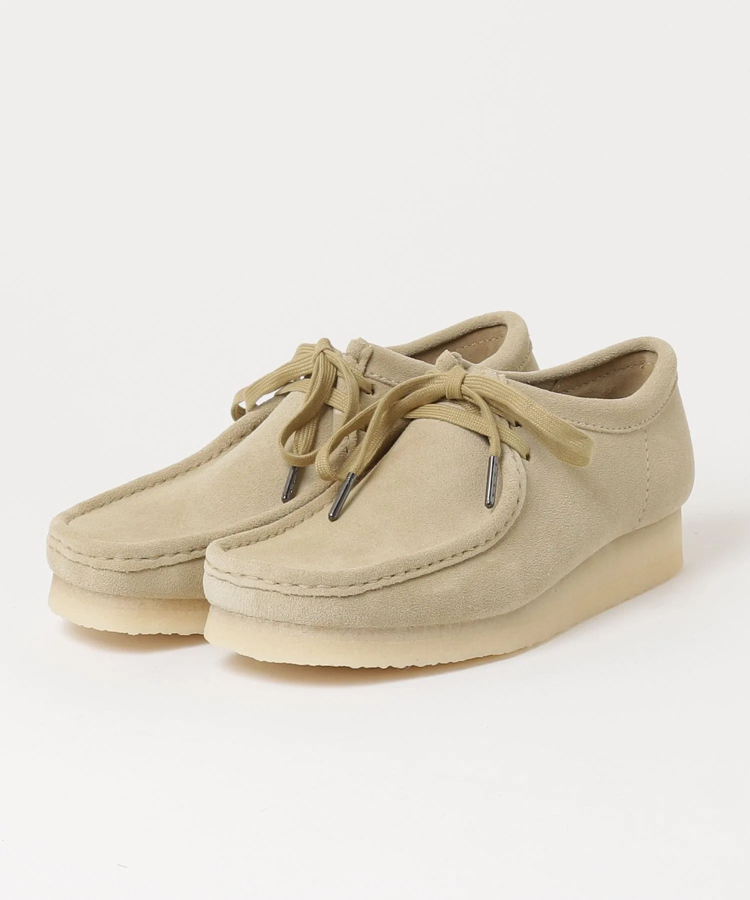 Мужские мокасины из кожи Clarks Wallabee коричневые — фото 3