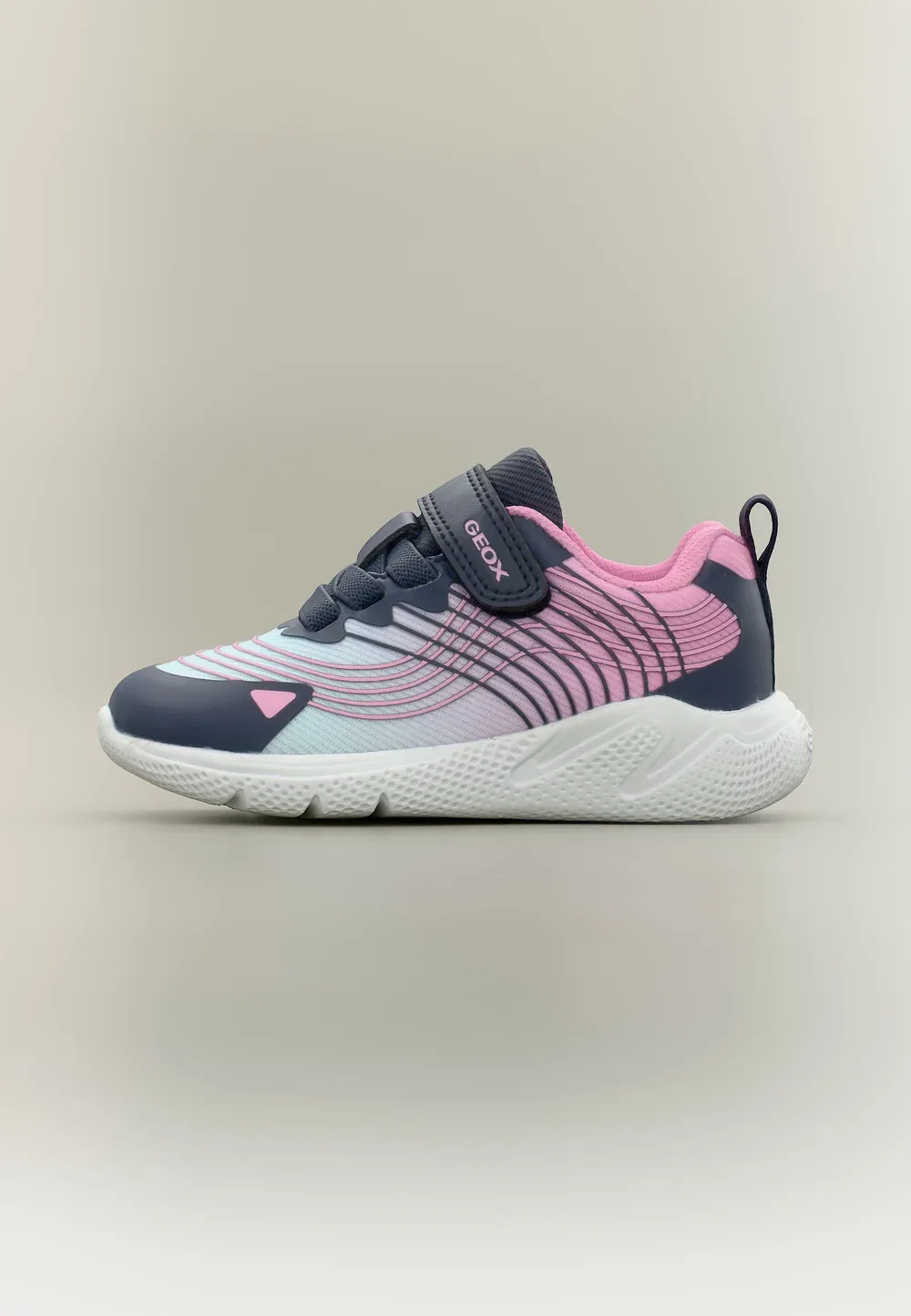 Детские туфельки Printye для девочки Geox, Aqua/Pink