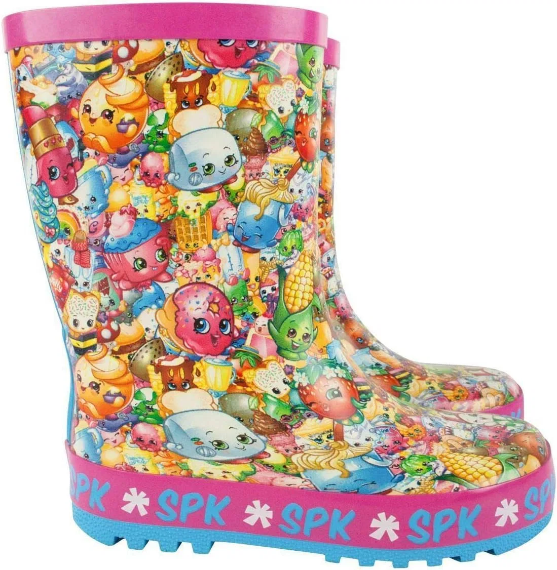 Детские резиновые сапоги для девочек с принтом Shopkins, Pink — фото 4