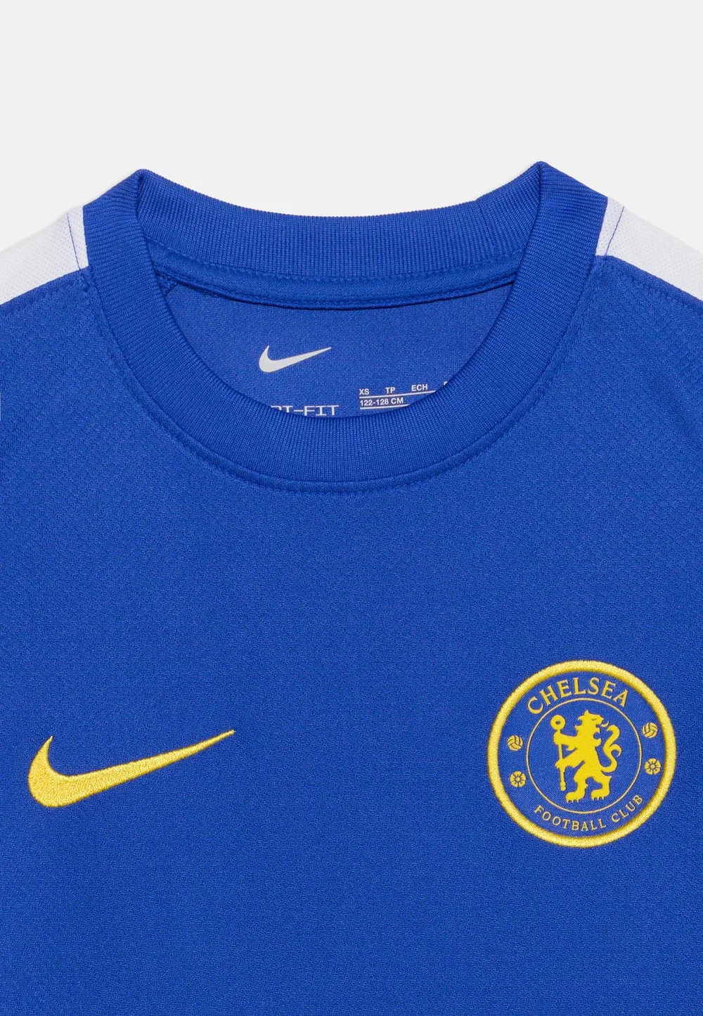 Футболка унисекс Chelsea London CFC Nike Performance, Bright Blue/Midwest Gold- Coloured/White — фото 4