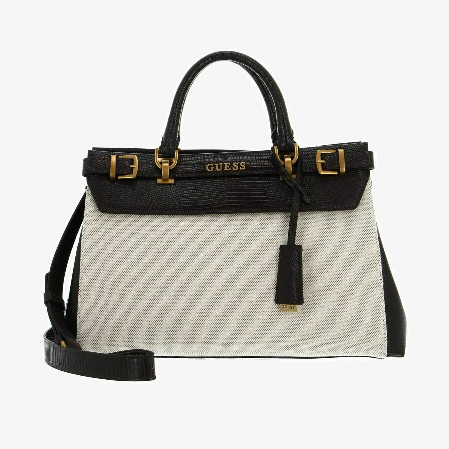 

Сумка Guess Sestri Luxury Satchel, темно-коричневый/бежевый