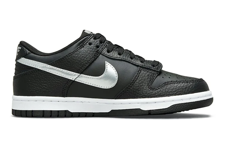 Кроссовки Nike Dunk Low NBA, черный/серебристый — фото 2