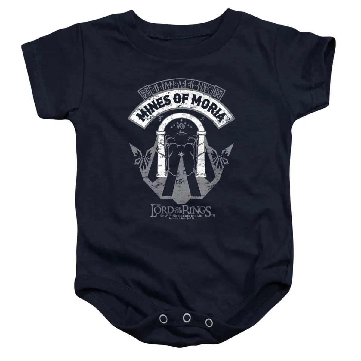 Детский боди с коротким рукавом Mines Of Moria The Lord of the Rings, Navy
