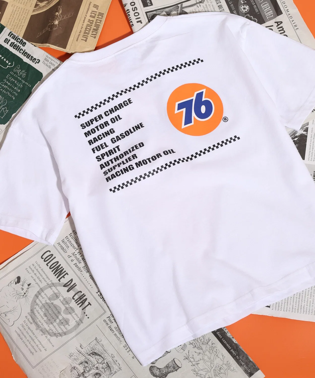 Детская футболка с контактной прохладой, оверсайз, Union 76 FUNALIVE, Белый