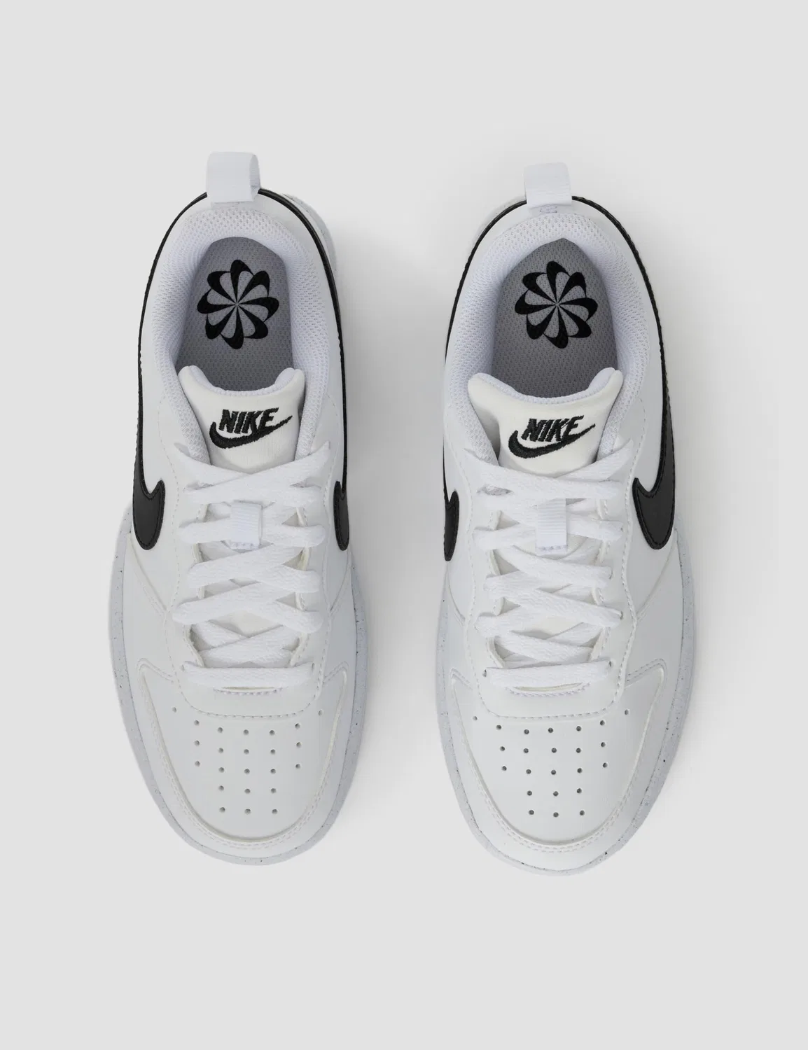 Детские кроссовки для мальчиков с закрытием на шнурки Court Borough Low Recraft NIKE, White — фото 4