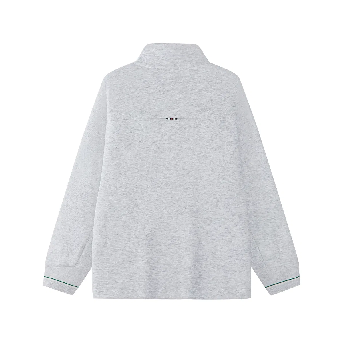 Детская спортивная футболка с воротником-стойкой Elegant Heather Gray-MG FILA KIDS — фото 3