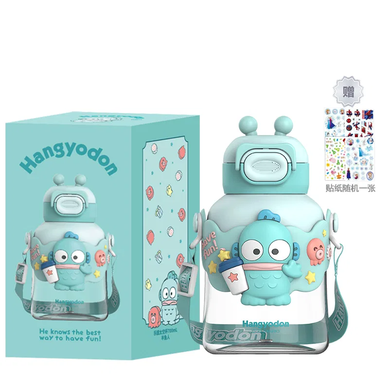 Кружка пластиковая с принтом Half-Human Water Cup Sanrio, 600 мл