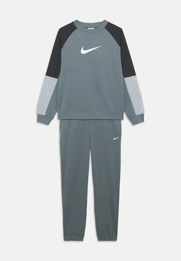 Спортивный костюм из полиэстера Nike Sportswear anthracite, lt smoke grey, white, белый/серый