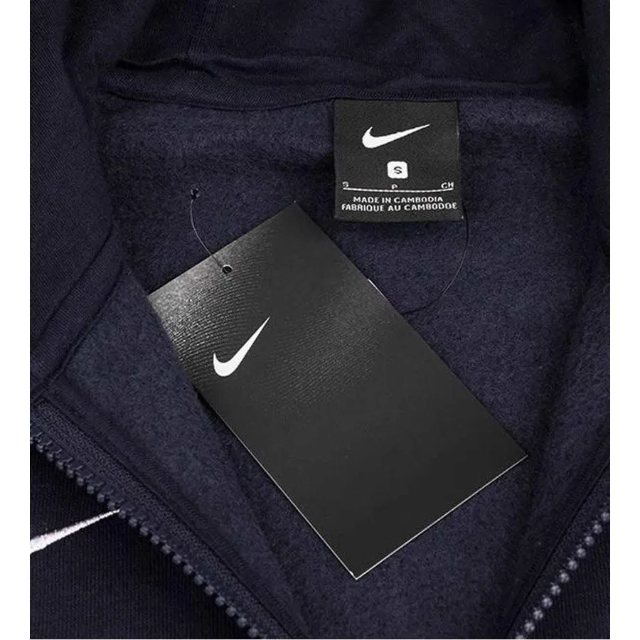 Свитшот мужской с капюшоном Nike M Flc Park20 Fz Hoodie CW6887-451, Темно-синий — фото 4