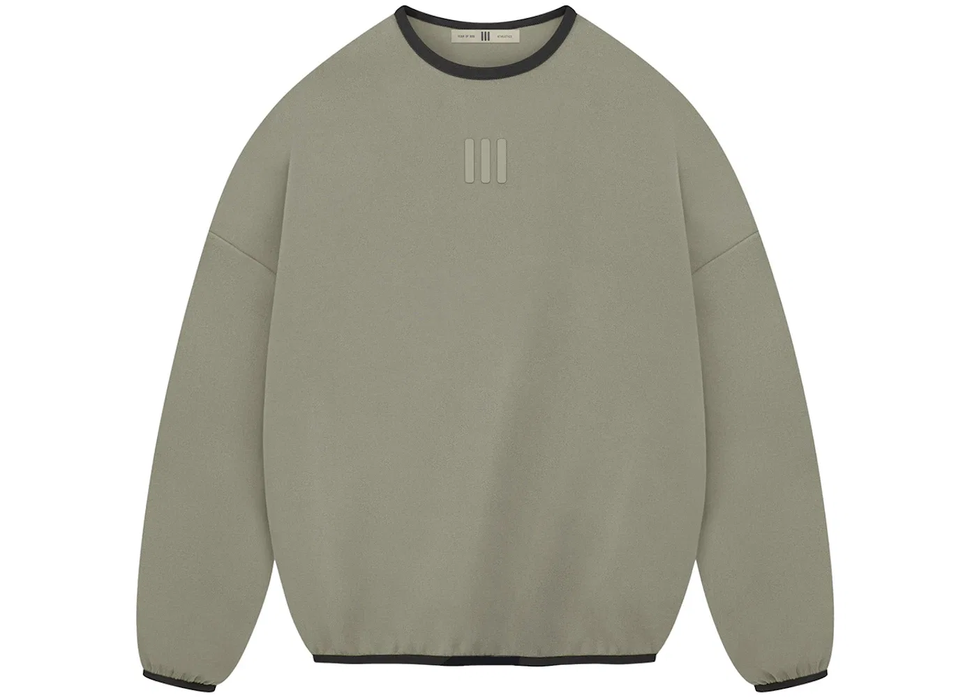 Мужской свитшот из футера Fear of God Athletics Suede Fleece Crewneck, Clay