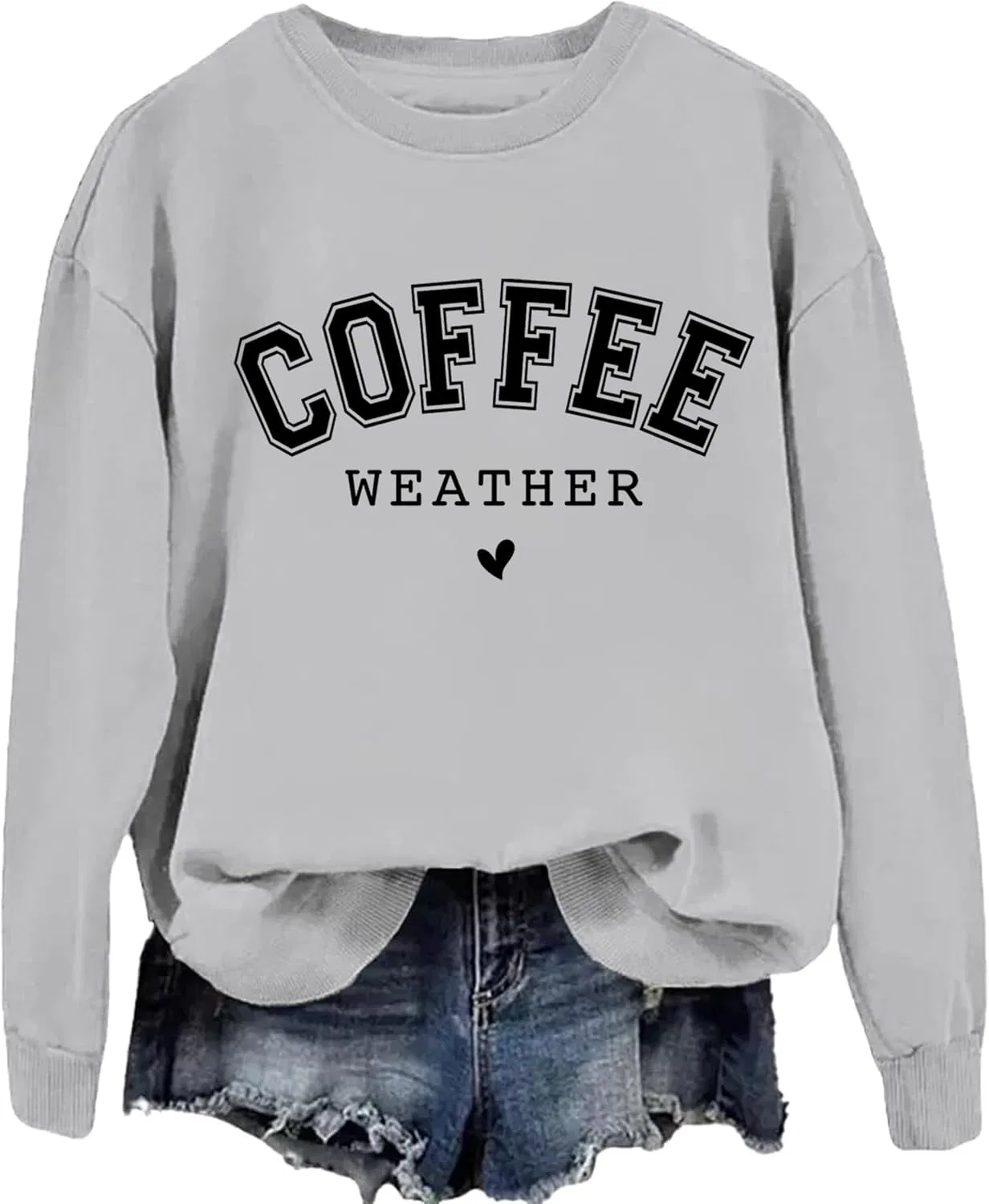 Женский свитшот с длинным рукавом Coffee Weather, розовый — фото 4