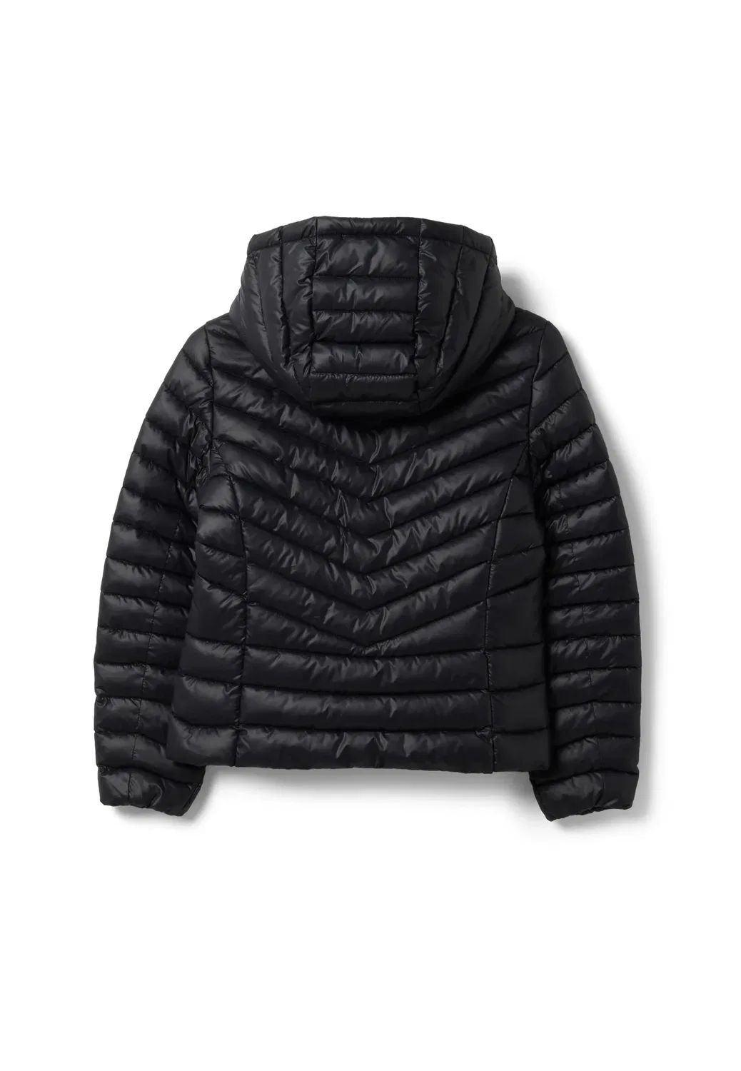 Куртка с капюшоном и застежкой-молнией - зимняя куртка Ovs, Black — фото 2
