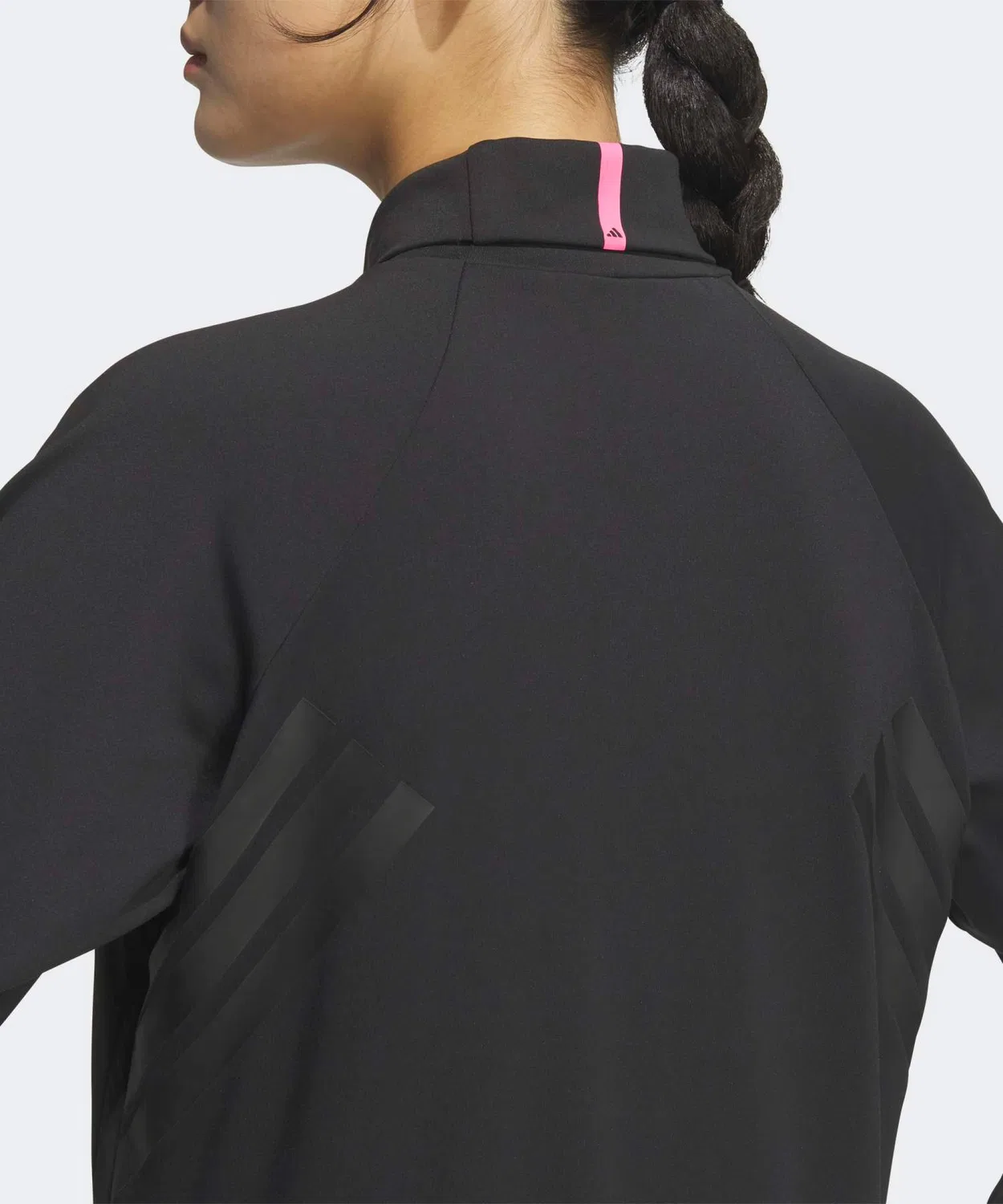 Женская футболка с длинным рукавоми высоким воротом Adidas Golf, Black — фото 3