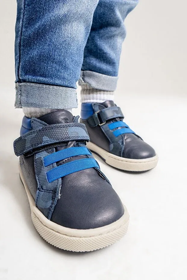 Детские ботинки для девочек с водоотталкивающей пропиткой Mnpc, Navy Blue — фото 3