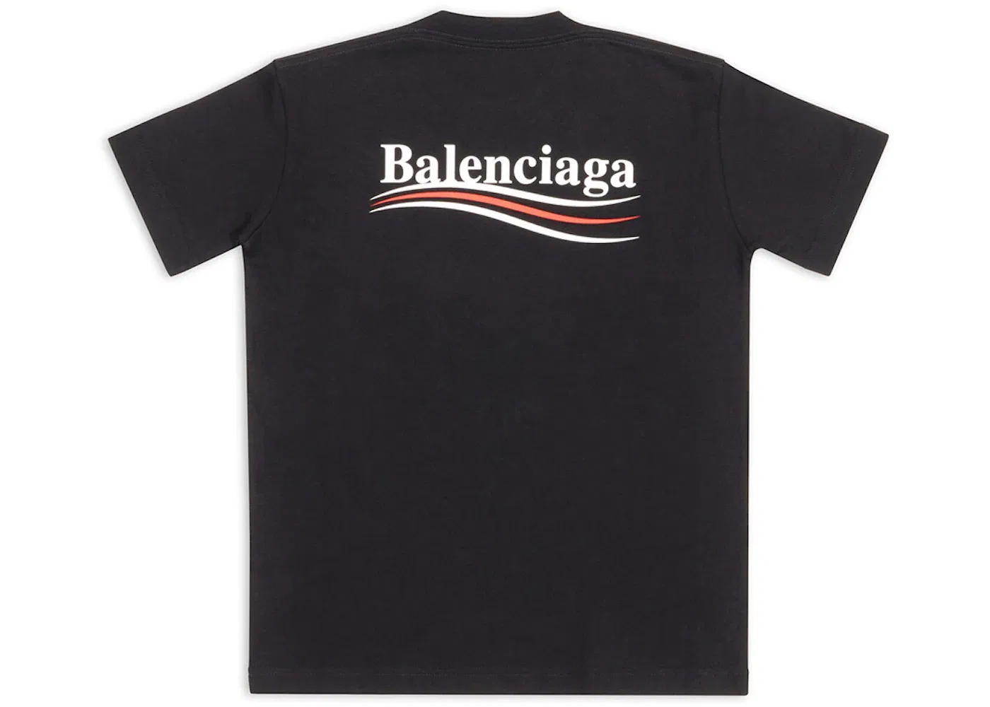 Женская футболка с принтом Political Campaign Balenciaga, Black — фото 2