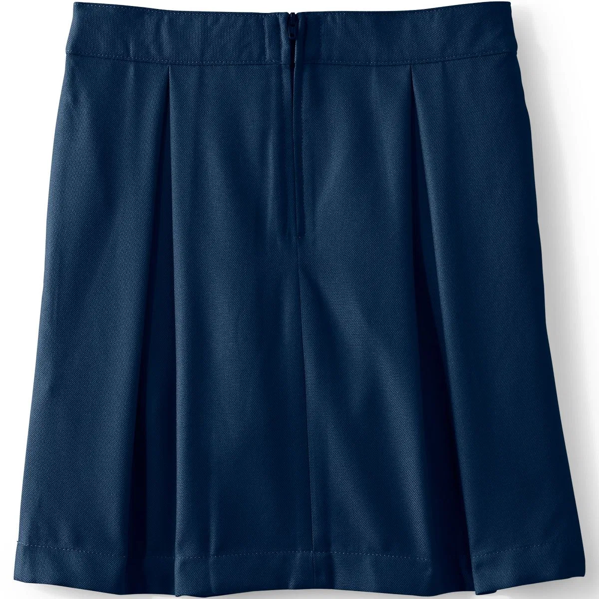 Детская юбка-шорты для девочек с защипами Lands' End, Academic Classic Navy — фото 2