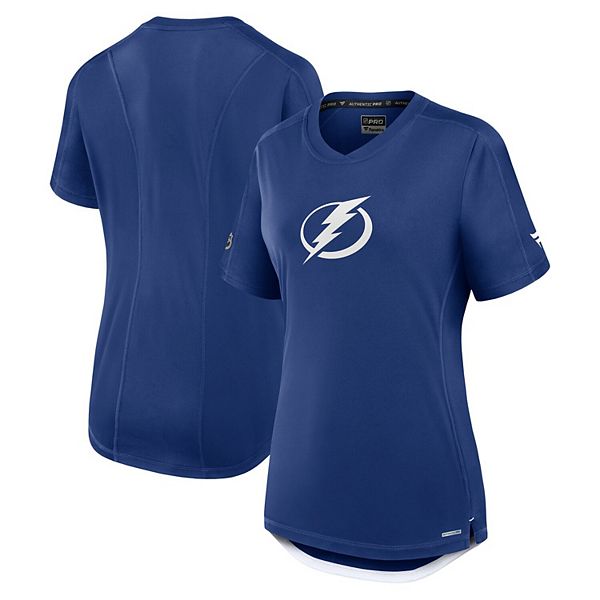 

Женская синяя футболка Tampa Bay Lightning Authentic Pro Rink Tech Fanatics, Синий, Женская синяя футболка Tampa Bay Lightning Authentic Pro Rink Tech Fanatics