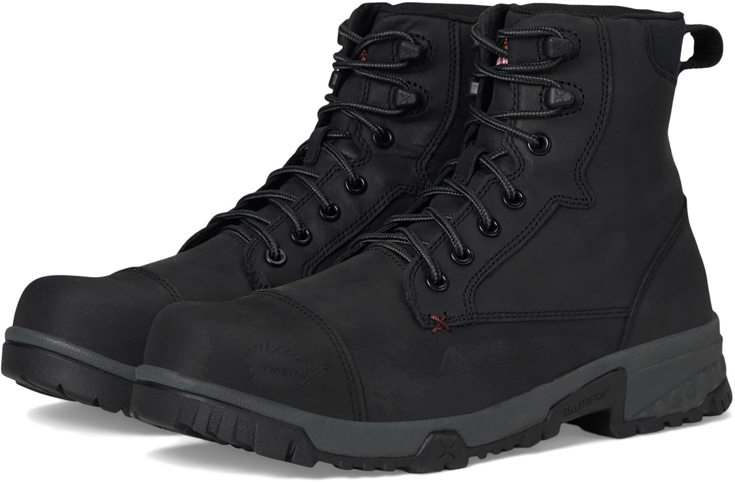 

Ботинки Twisted X Men's 15 см, круглый носок, Nano Toe с CellStretch, черный