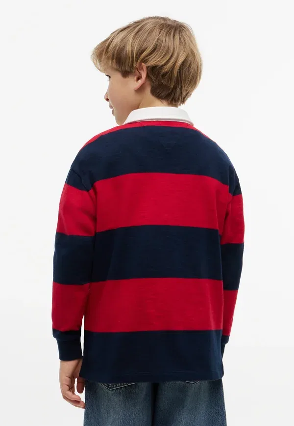 Футболка-поло хлопковая Rugby unisex Tommy Hilfiger, красный — фото 3