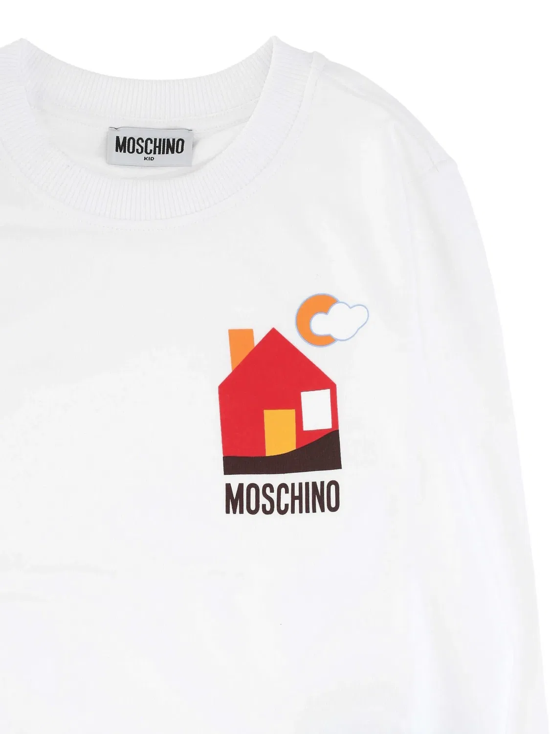 Толстовка с логотипом Moschino, белый — фото 2