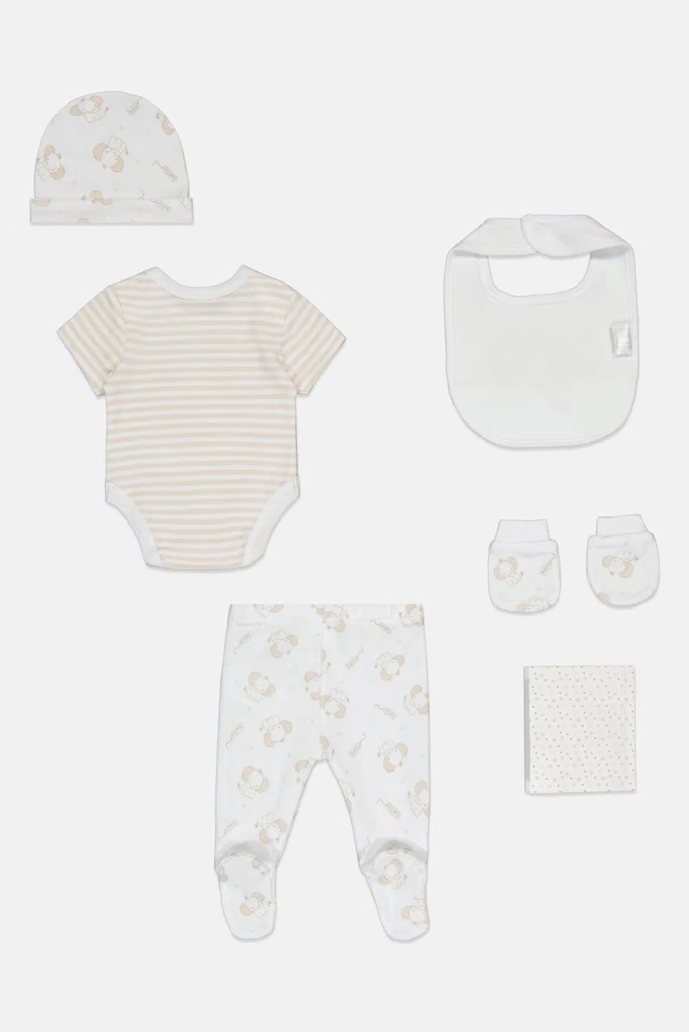 Комплект детский с принтом из 6 предметов Rock-A-Bye Baby Boutique, разноцветный — фото 3