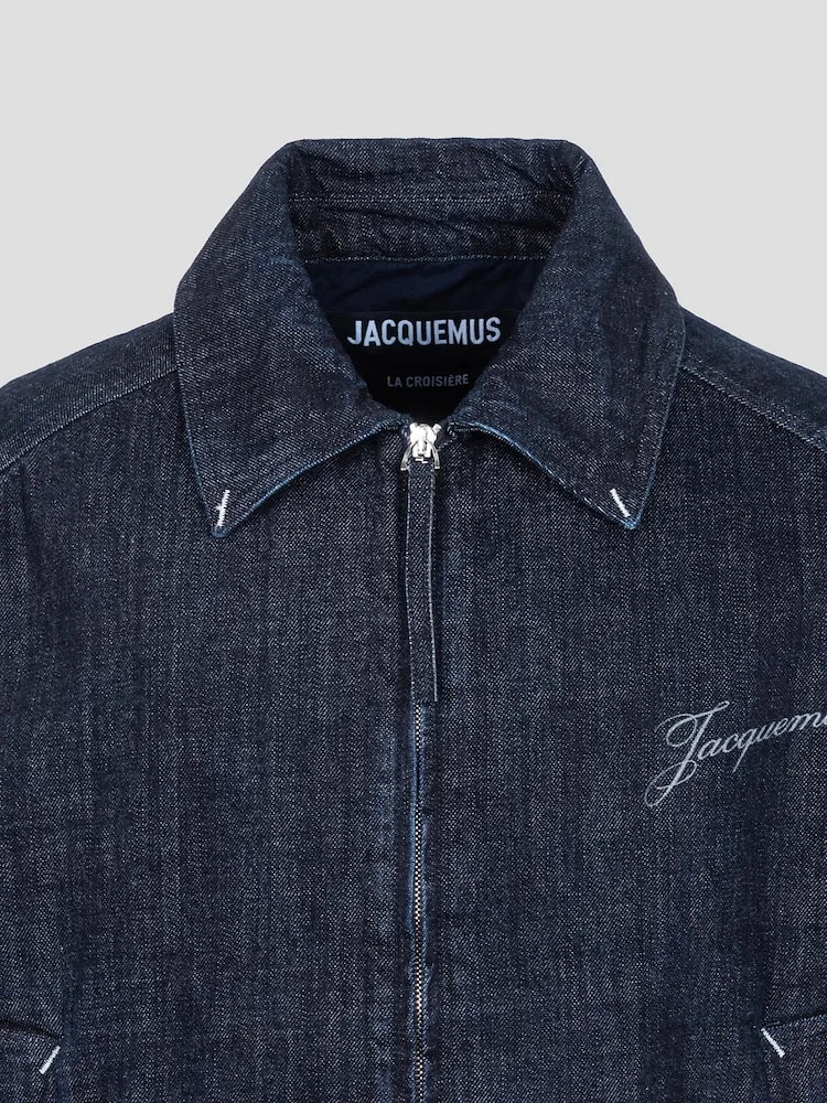 Джинсовая куртка из хлопка JACQUEMUS, Dark Navy — фото 3