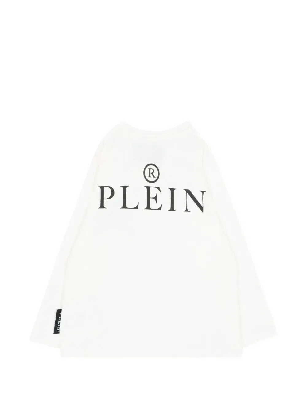 Футболка с логотипом и принтом в виде черепа Philipp Plein Junior, бежевый — фото 2