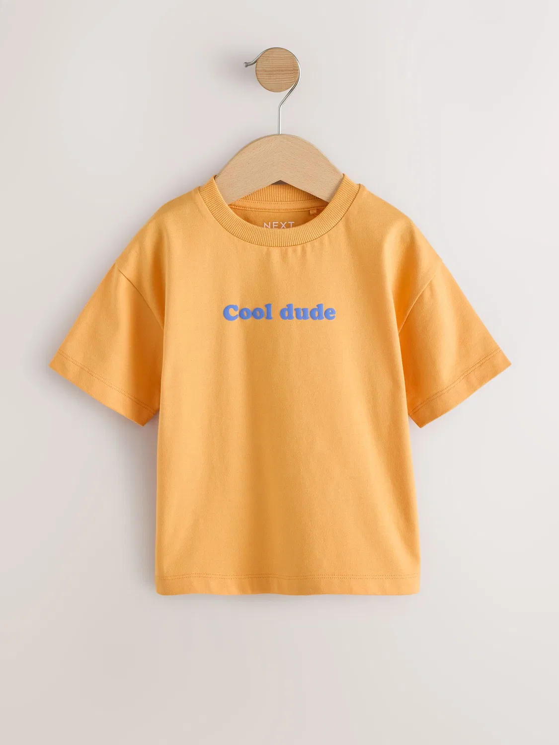 Футболка с графическим принтом, Orange Slogan Next, Оранжевый