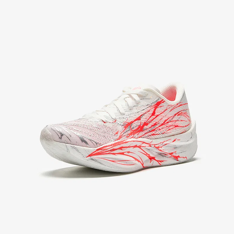 Детские кроссовки дышащие с сетчатым верхом Antakids C202 6 Teenagers Edition, Fluorescent Cold Peach Pink-15 — фото 4