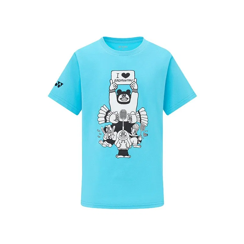 Детский топ спортивный с круглым вырезом YONEX, Bright Blue