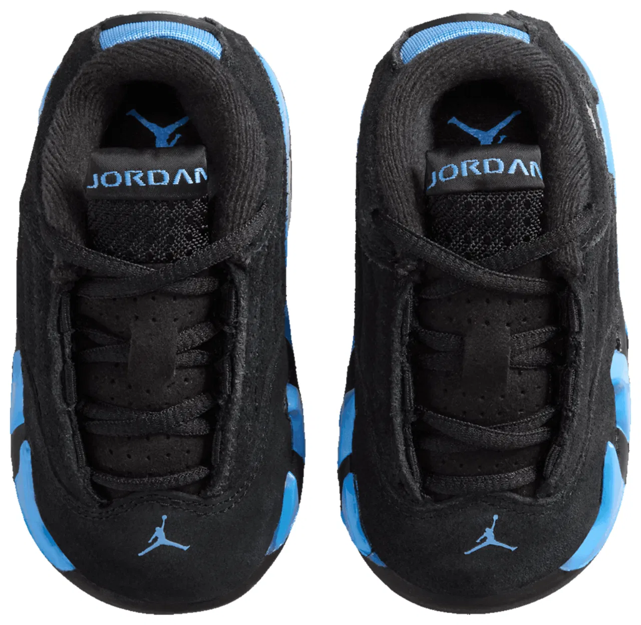 Кеды для мальчиков Retro 14 Jordan, цвет Black/University Blue/White — фото 4